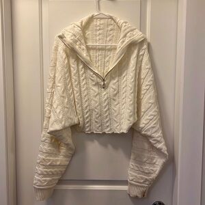 Cableknit Cropped Sweater